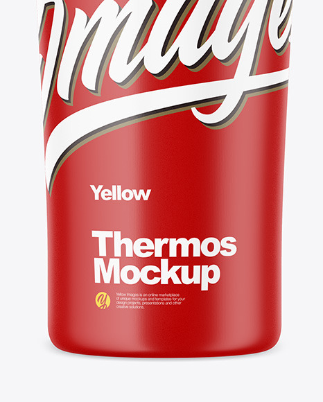 Matte Thermos Mockup