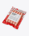 5 Sausages Pack Mockup - Half Side View