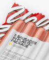 5 Sausages Pack Mockup - Half Side View