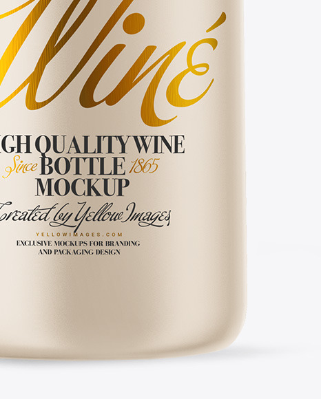 Ceramic Wine Bottle Mockup