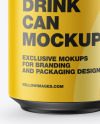 Matte Drink Can Mockup