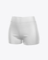 Women's Sport Shorts Mockup - Front Half-Side View