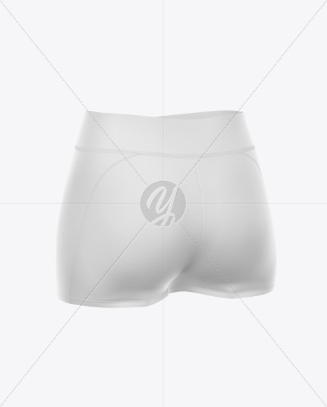 Women&#039;s Sport Shorts Mockup - Back Half-Side View