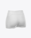 Women's Sport Shorts Mockup - Back Half-Side View