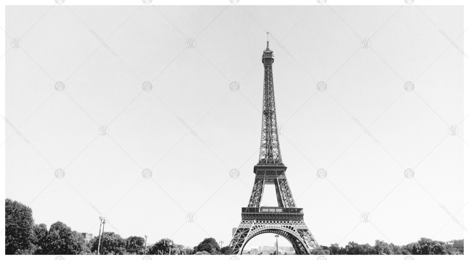 Black and White Paris Landmarks Black and White Paris Landmarks