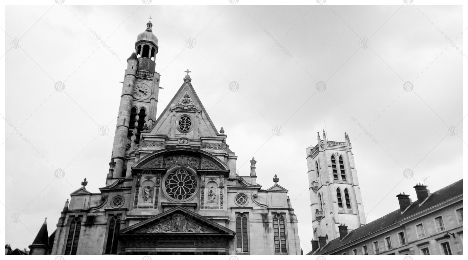 Black and White Paris Landmarks