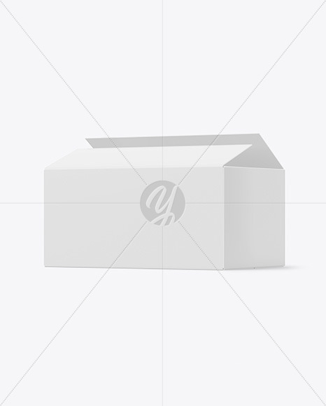 Opened Paper Box Mockup