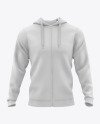 Men's Full-Zip Hooded Sweatshirt Mockup