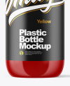 Glossy Cosmetic Bottle with Pump Mockup