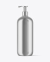 Metallized Plastic Bottle Mockup