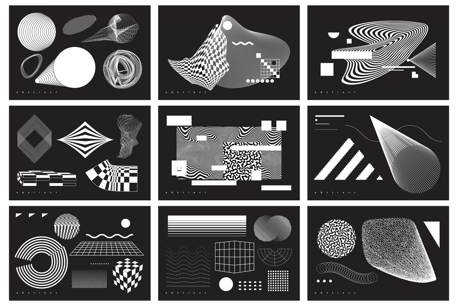 Abstract. 100 Universal Vector Objects Abstract. 100 Universal Vector Objects