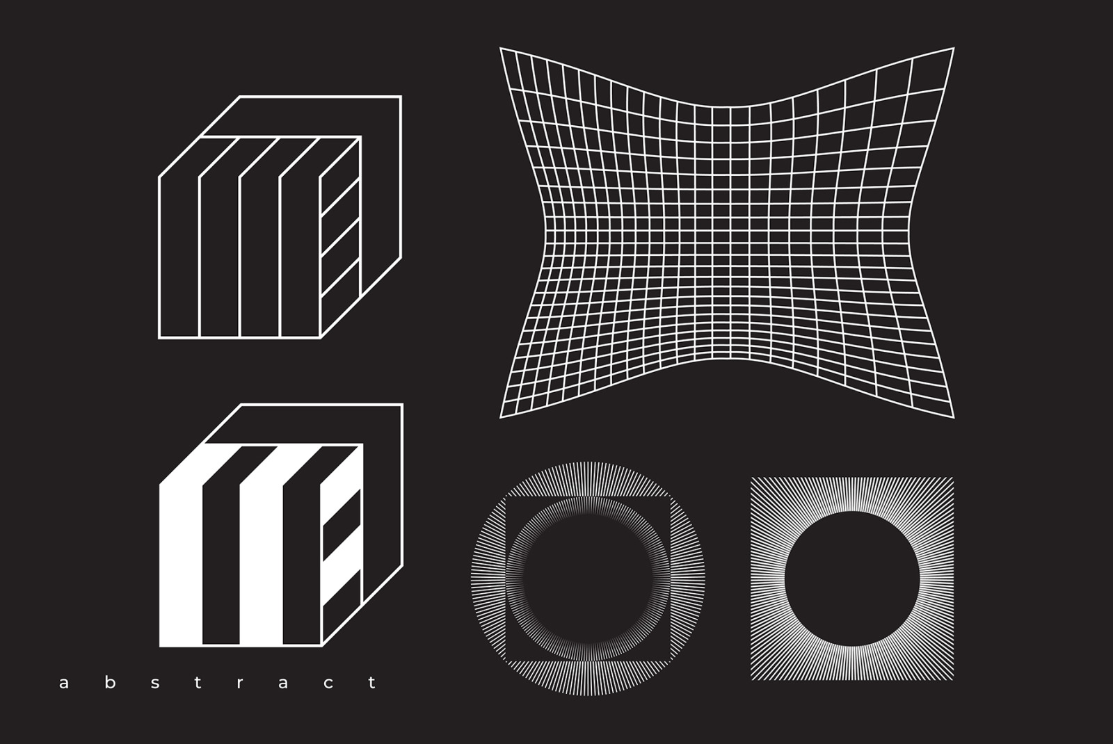 Abstract. 100 Universal Vector Objects Abstract. 100 Universal Vector Objects