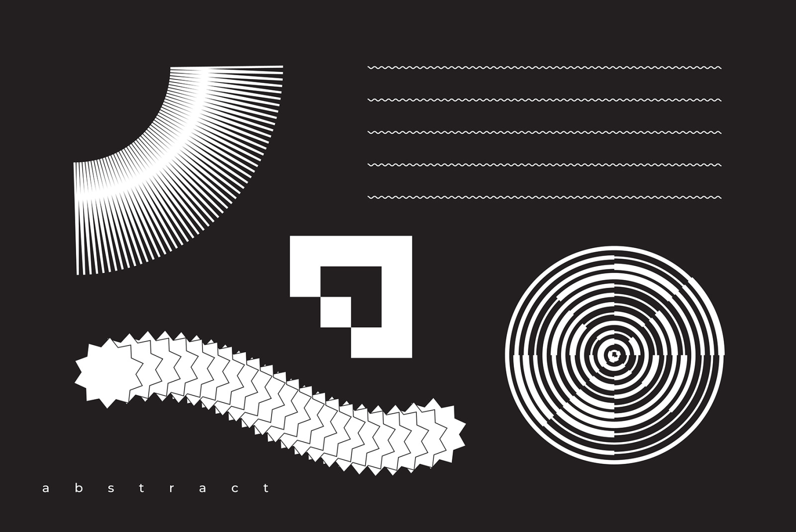 Abstract. 100 Universal Vector Objects Abstract. 100 Universal Vector Objects