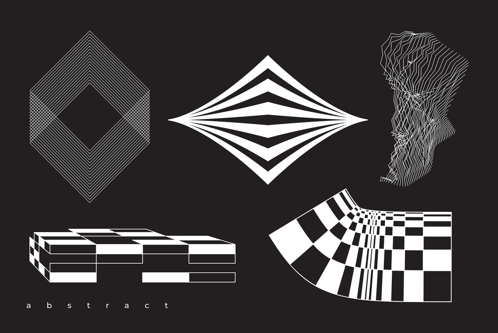 Abstract. 100 Universal Vector Objects Abstract. 100 Universal Vector Objects