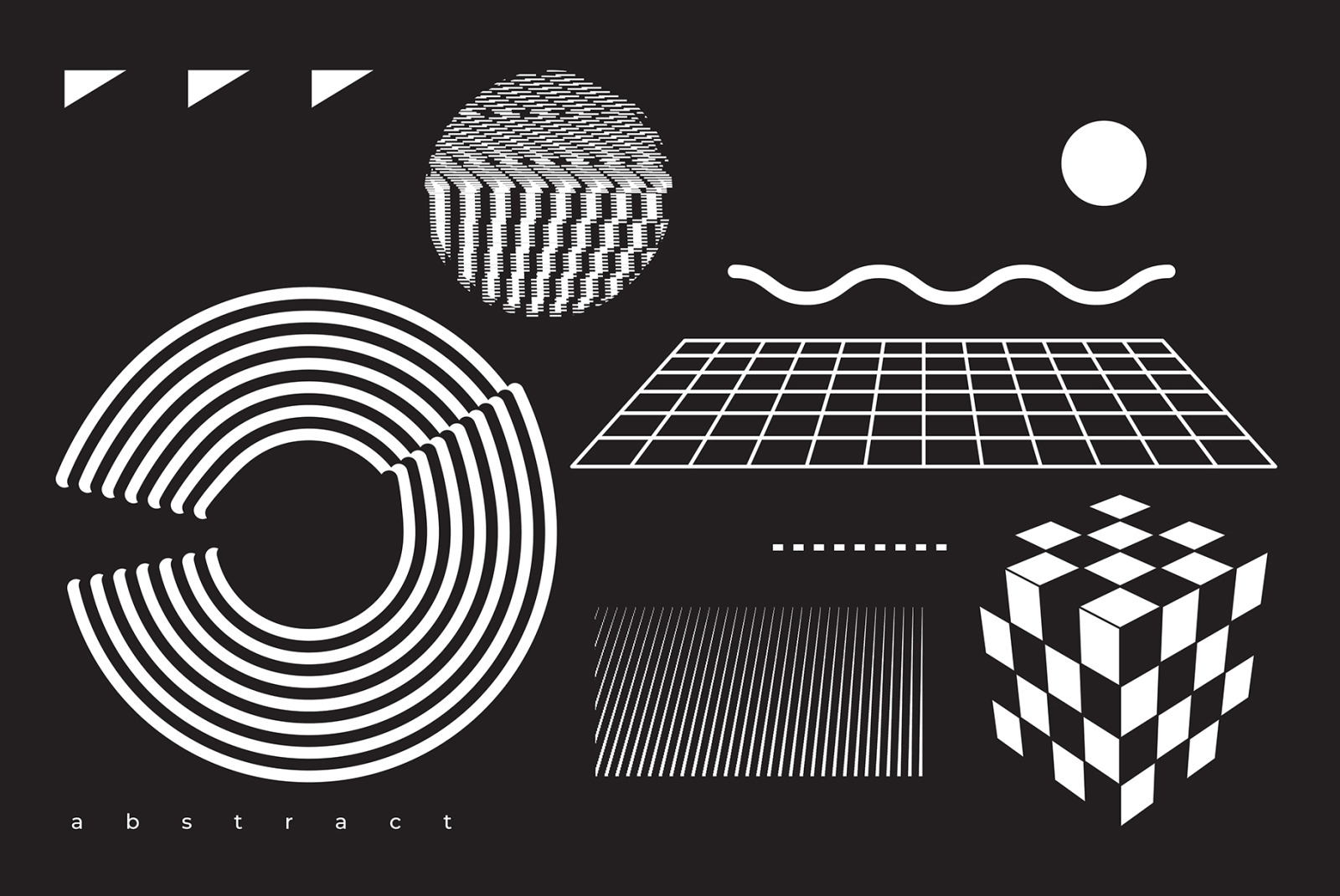 Abstract. 100 Universal Vector Objects Abstract. 100 Universal Vector Objects