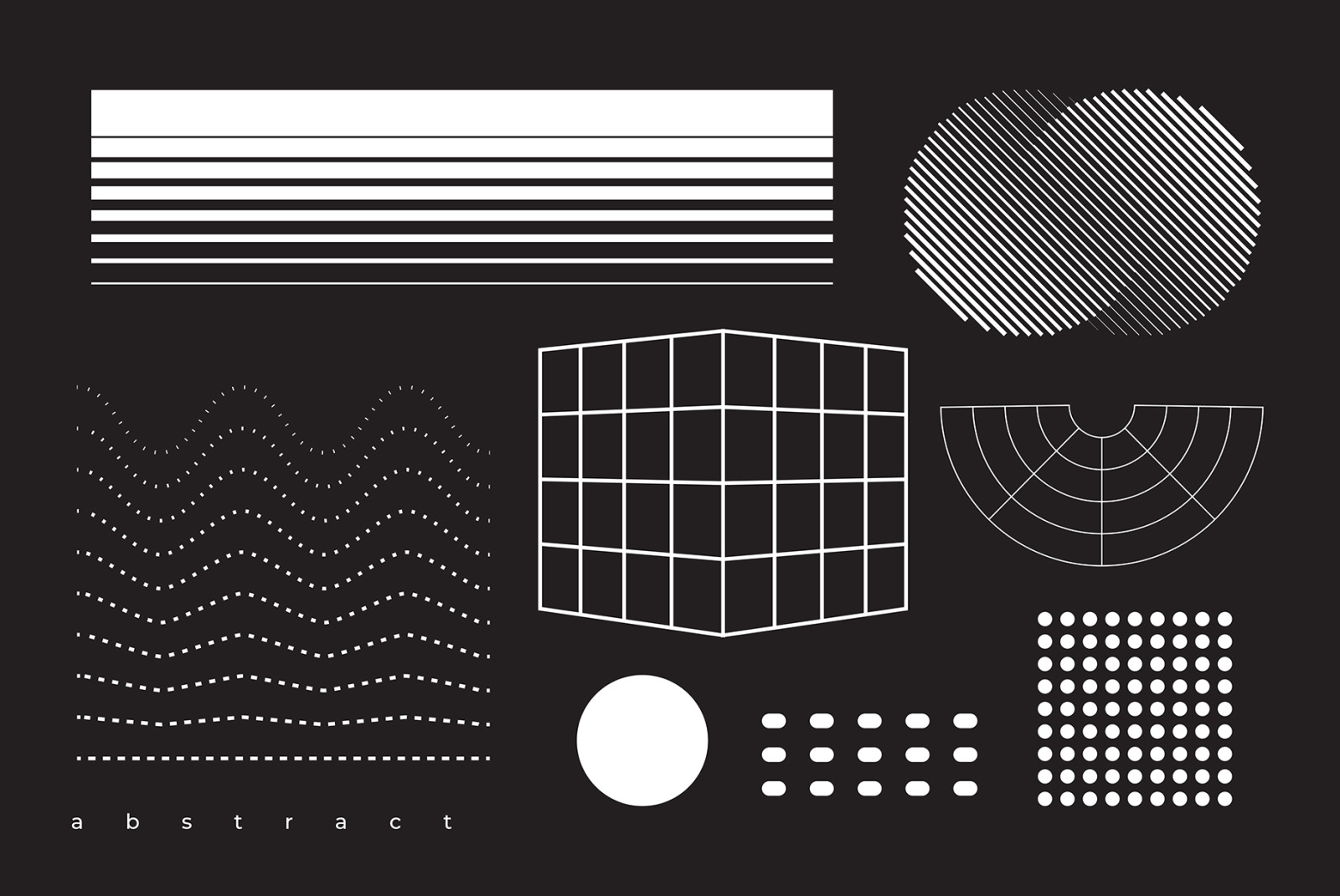 Abstract. 100 Universal Vector Objects Abstract. 100 Universal Vector Objects