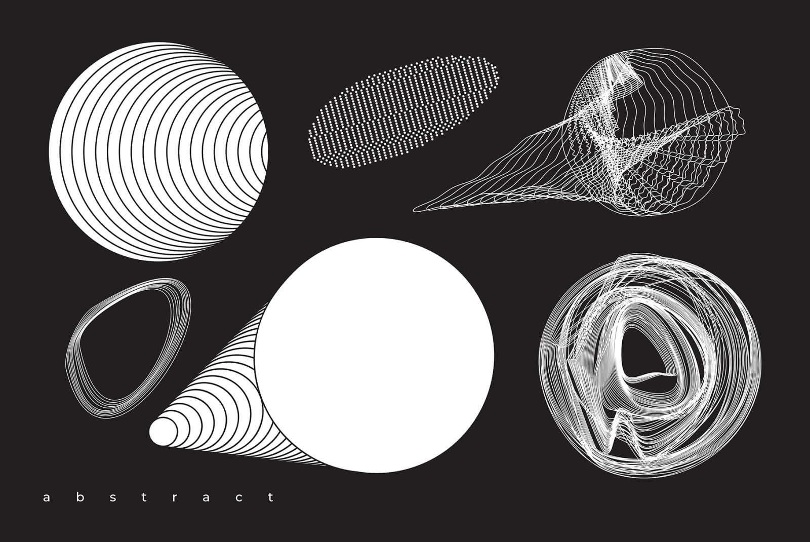 Abstract. 100 Universal Vector Objects Abstract. 100 Universal Vector Objects