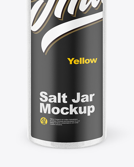 Clear Salt Jar Mockup