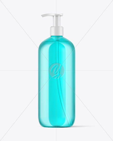 Plastic Bottle Mockup with Pump