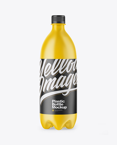 Matte Plastic Bottle Mockup