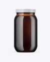 Amber Glass Storage Jar Mockup