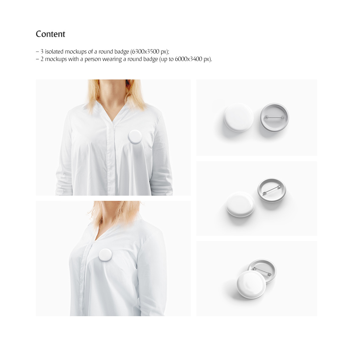 Round Button Badge Mockup Round Button Badge Mockup