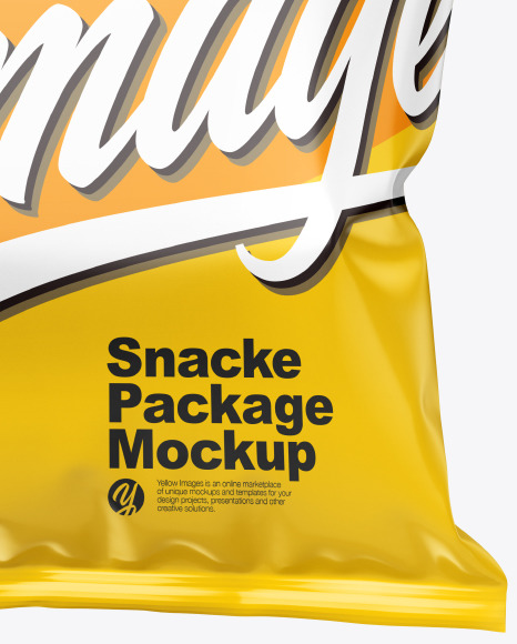 Glossy Snack Package Mockup