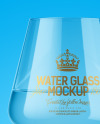 Clear Wine Glass Mockup