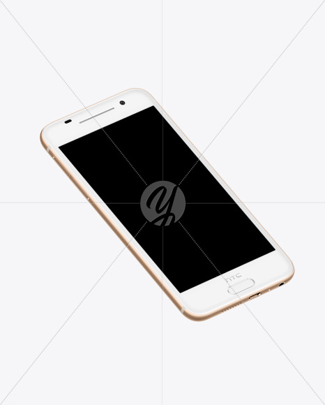 Rose Gold HTC A9 Phone Mockup