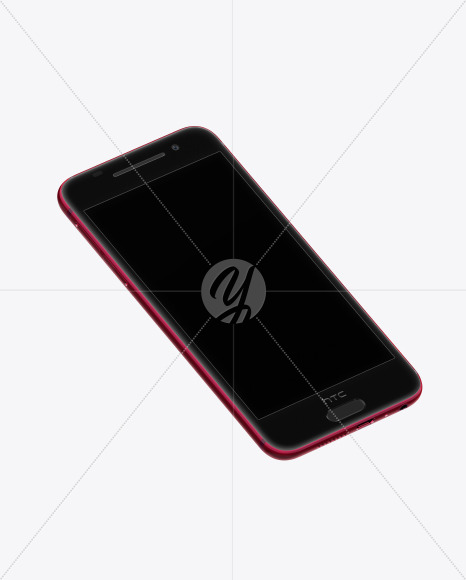 Deep Garnet HTC A9 Phone Mockup