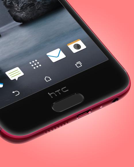 Deep Garnet HTC A9 Phone Mockup