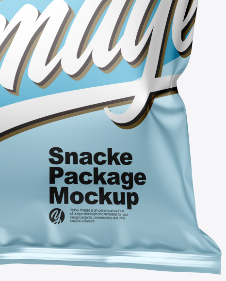 Metallic Snack Package Mockup