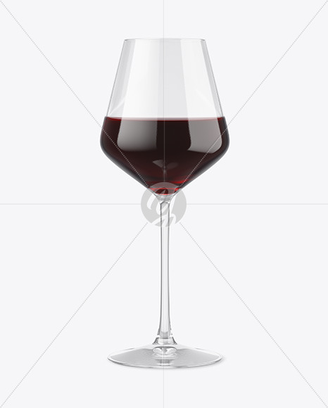 Red Wine Glass Mockup