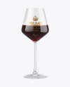 Red Wine Glass Mockup