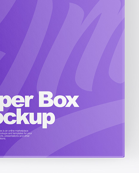 Paper Box Mockup