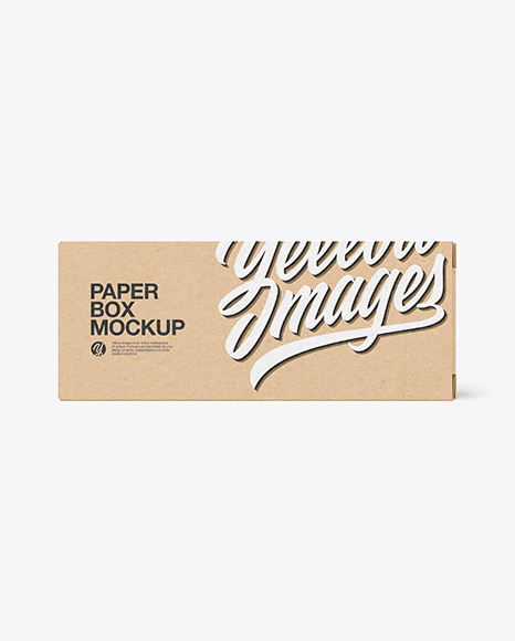 Kraft Paper Box Mockup