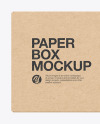 Kraft Paper Box Mockup