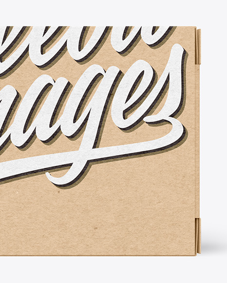 Kraft Paper Box Mockup