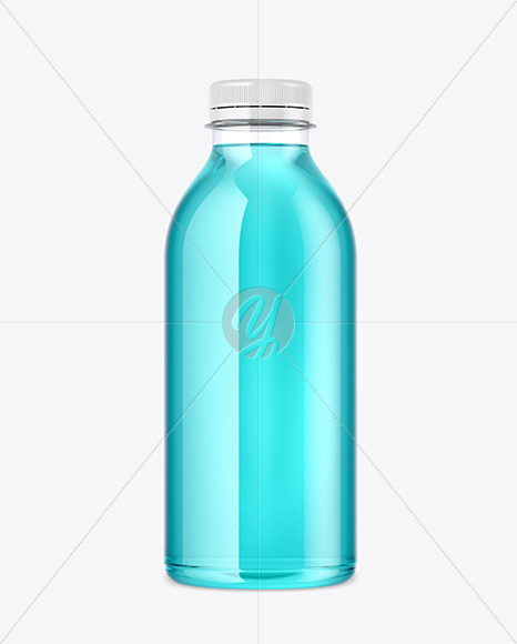 Clear Plastic Bottle Mockup