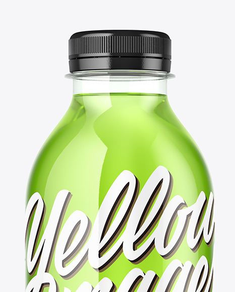 Clear Plastic Bottle Mockup