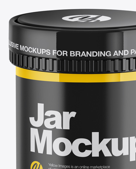 Glossy Jar Mockup