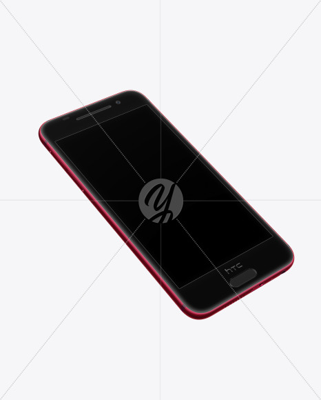 Deep Garnet HTC A9 Phone Mockup