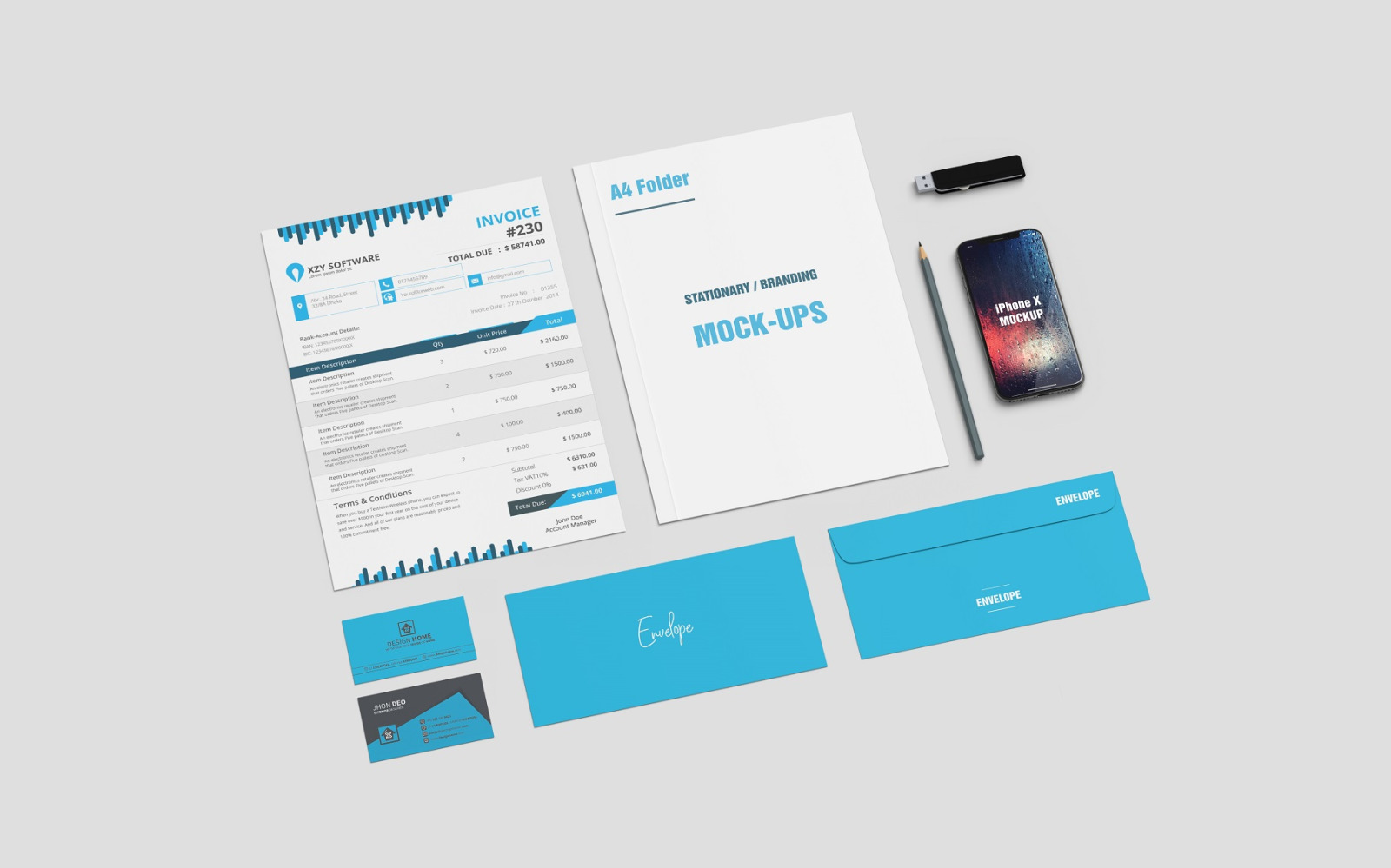 Stationery Branding Mockups Stationery Branding Mockups