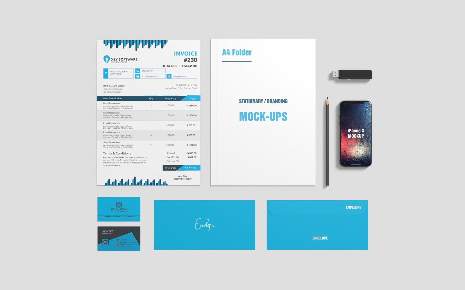 Stationery Branding Mockups Stationery Branding Mockups