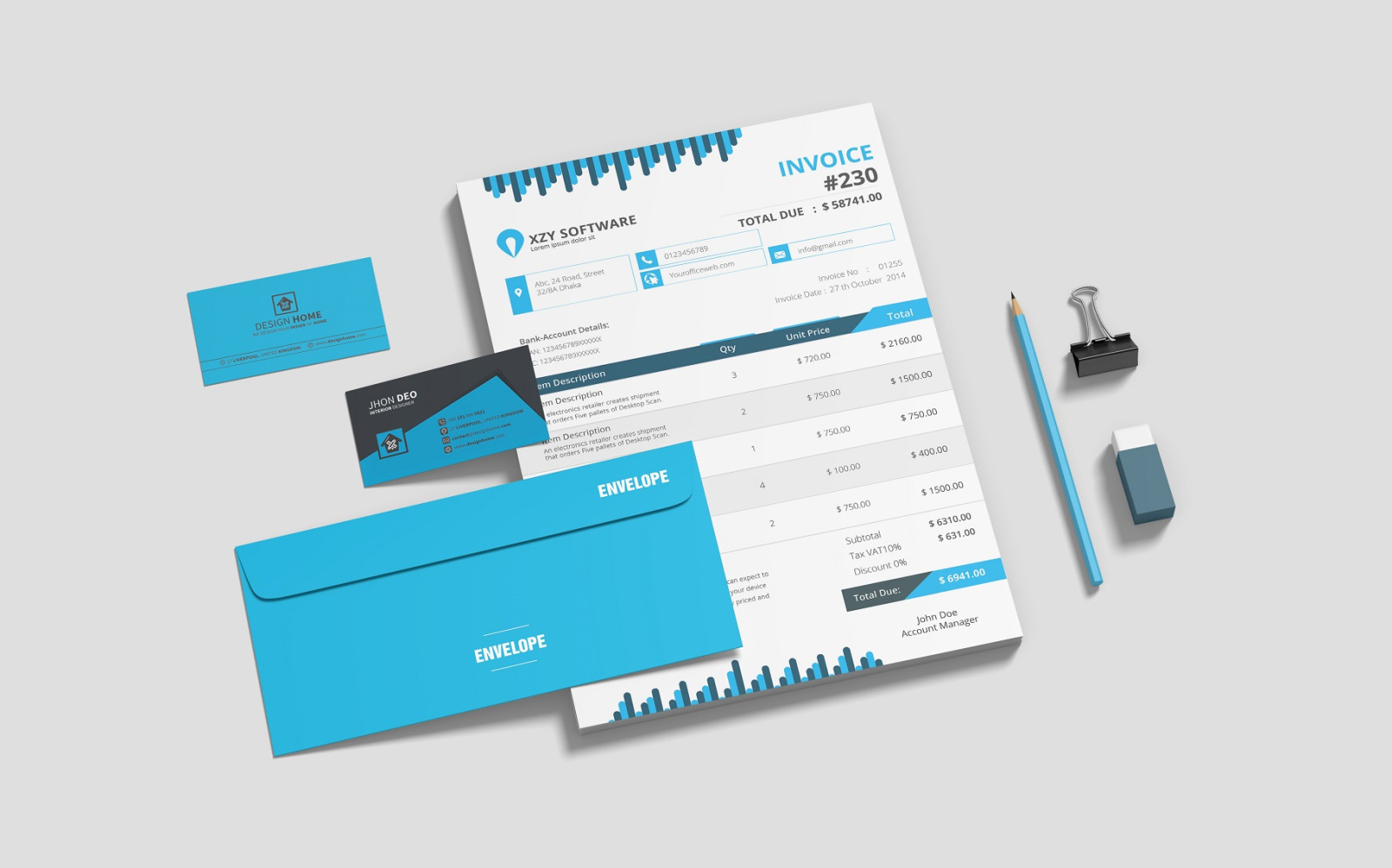 Stationery Branding Mockups