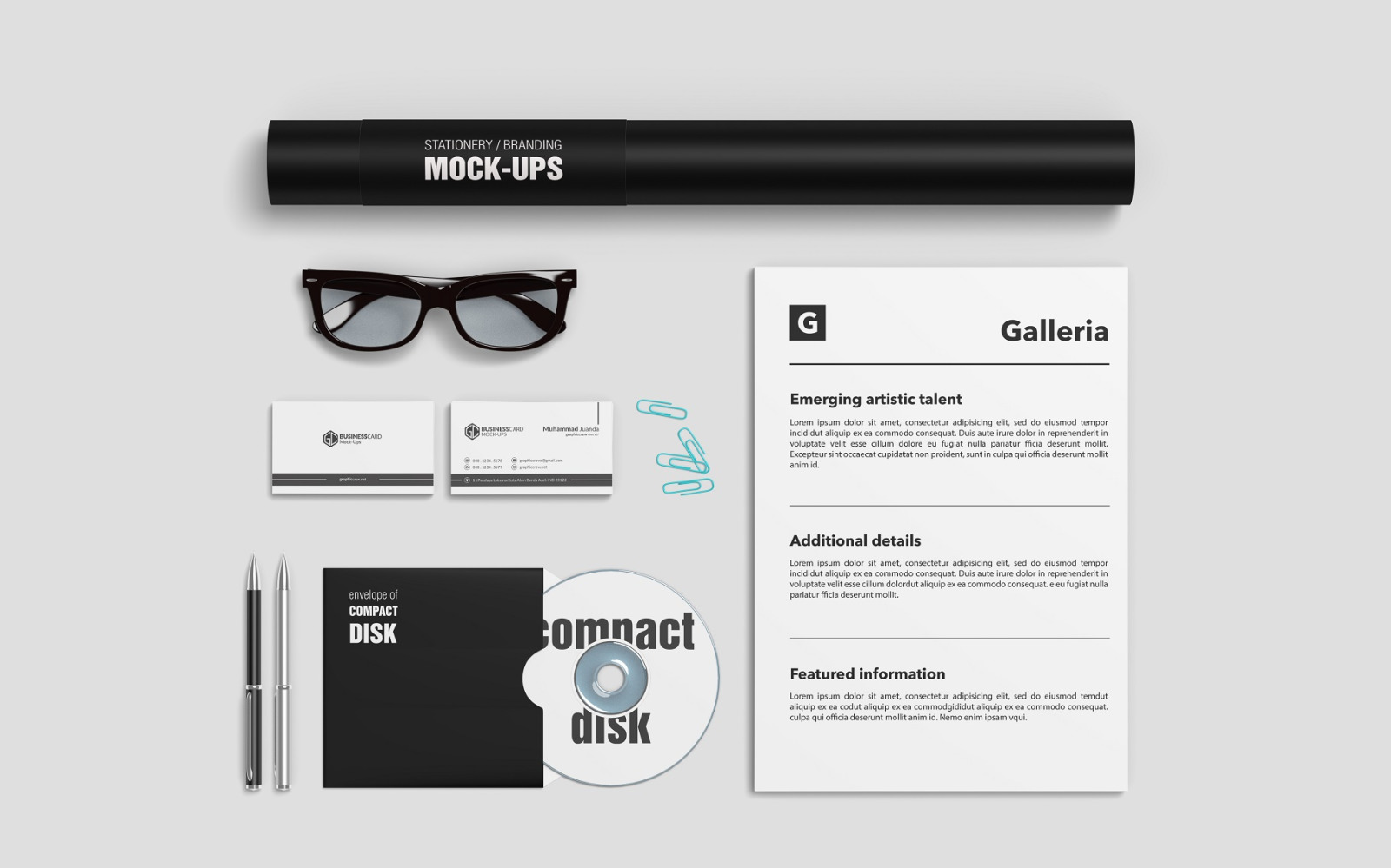 Stationery Branding Mockups Stationery Branding Mockups