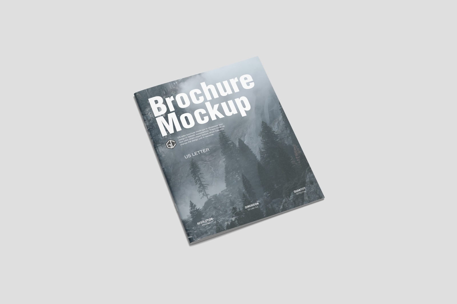 US Letter Brochure/ Magazine Mockup