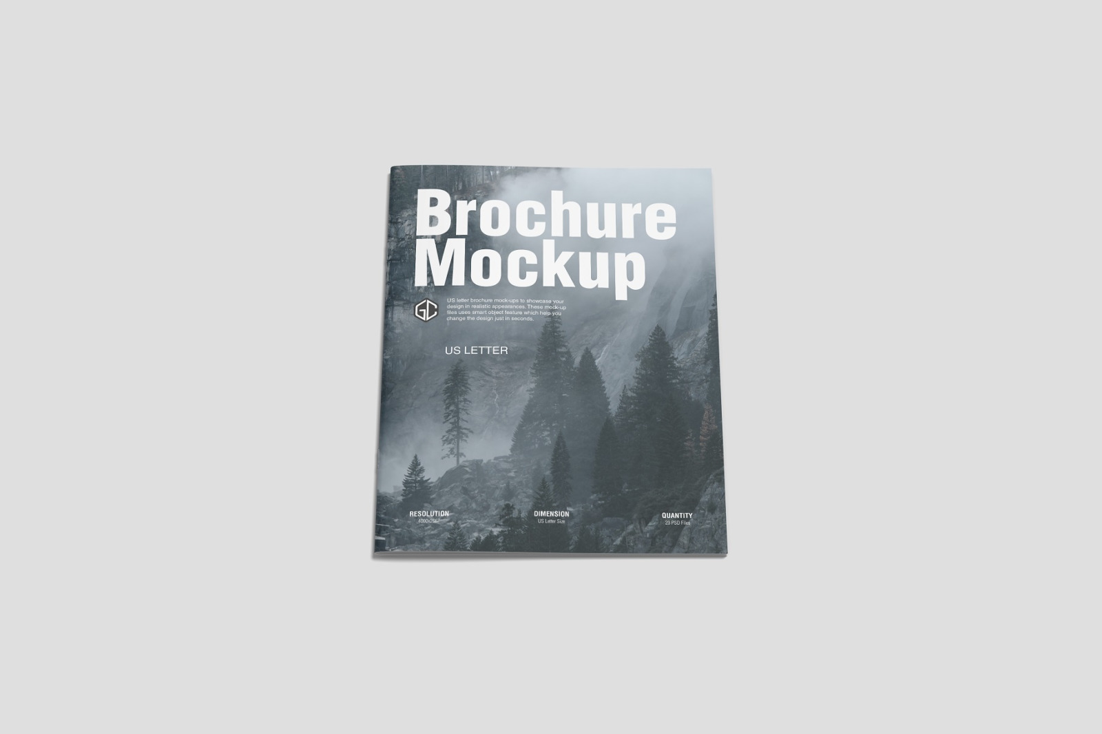 US Letter Brochure/ Magazine Mockup