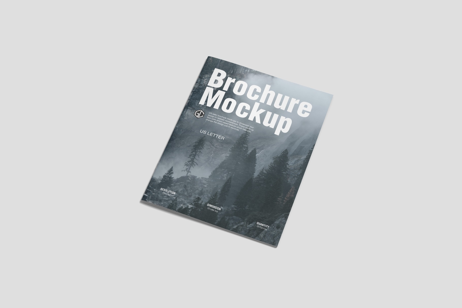 US Letter Brochure/ Magazine Mockup US Letter Brochure/ Magazine Mockup