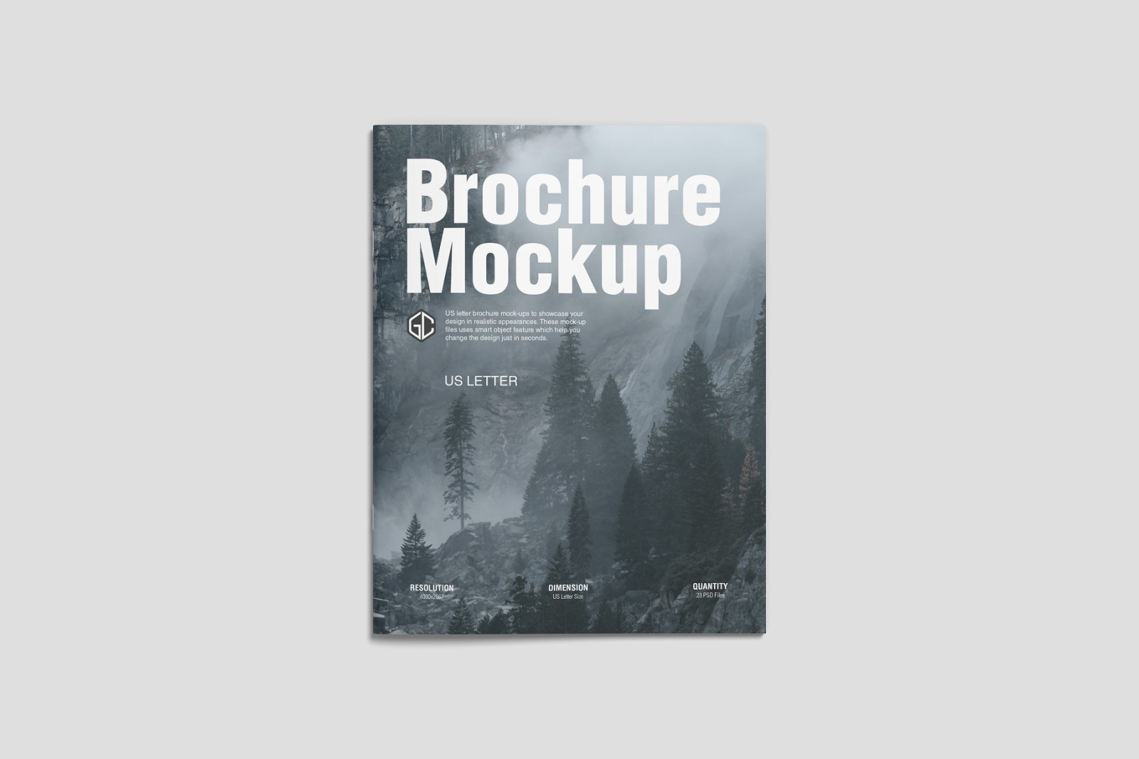 US Letter Brochure/ Magazine Mockup